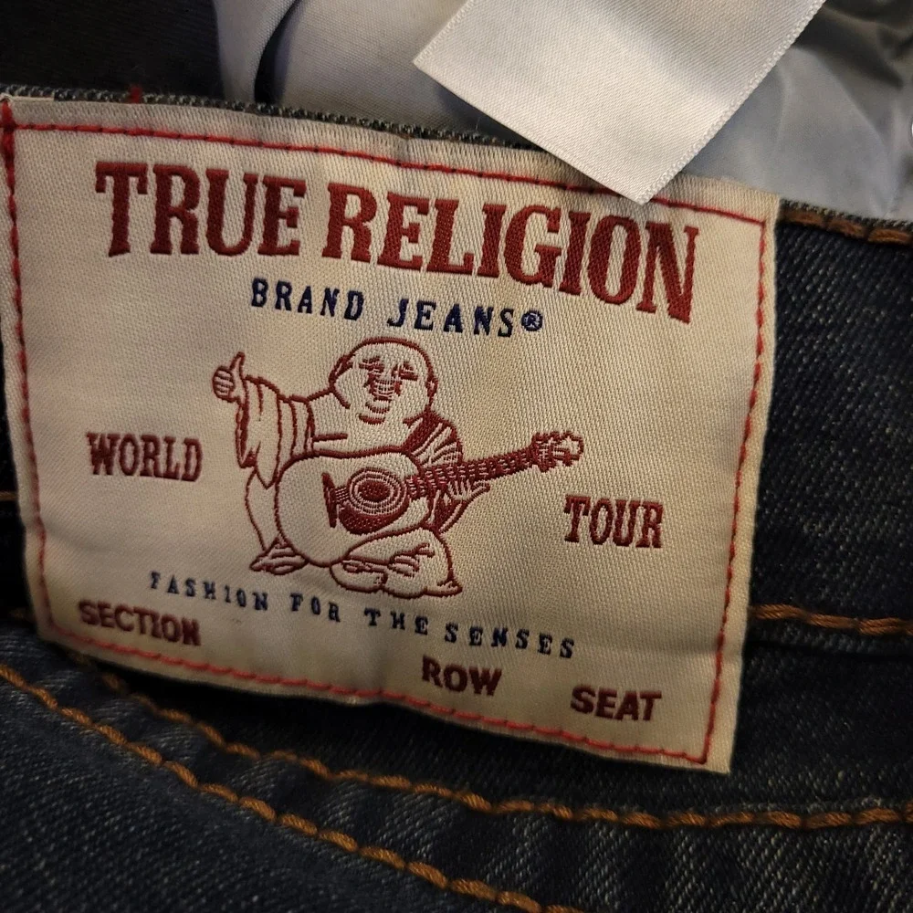 NWT True Religion‎ Ricky Big T Relaxed Straight 30x34 Mid Rise Stretch $199 MSRP